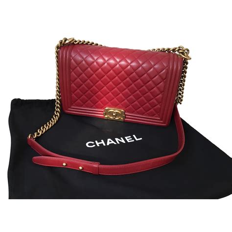 red boy bag chanel|small boy bag chanel.